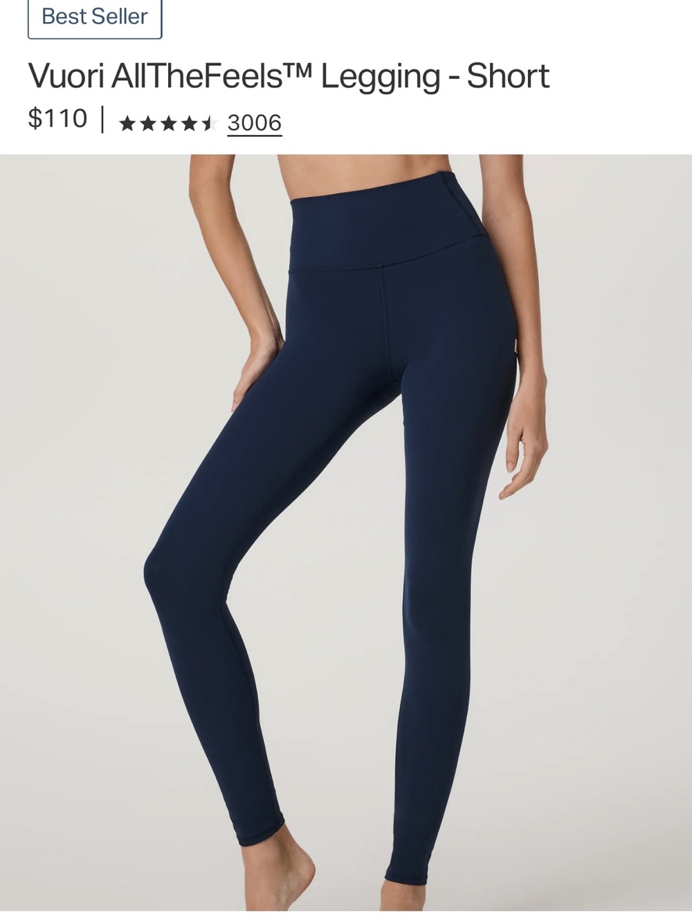 Vuori AllTheFeels™ Legging - Blue Coast